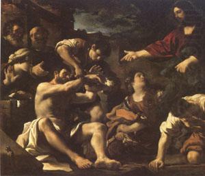 Giovanni Francesco Barbieri Called Il Guercino The Raising of Lazarus (mk05) china oil painting image